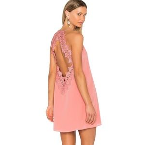 CAMI NYC | The Soho Dress Silk Brandies Apricot Lace back
